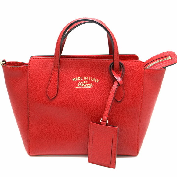 Gucci Handbag Shoulder Bag Leather Red - Picture 2 of 9